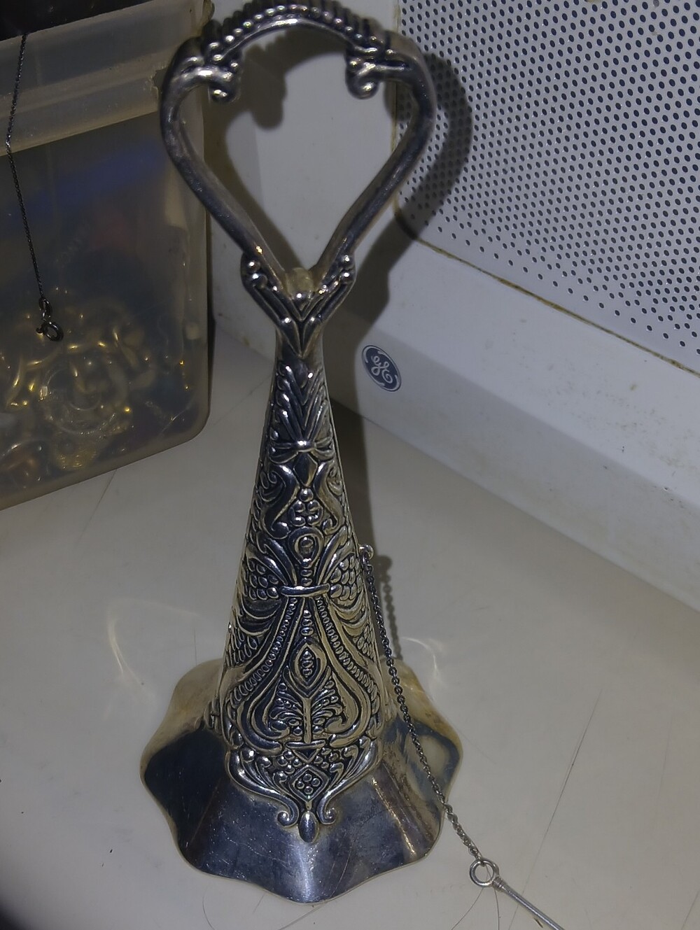 Vintage Victorian-Style Silverplated Tussie Mussie Bouquet Holder